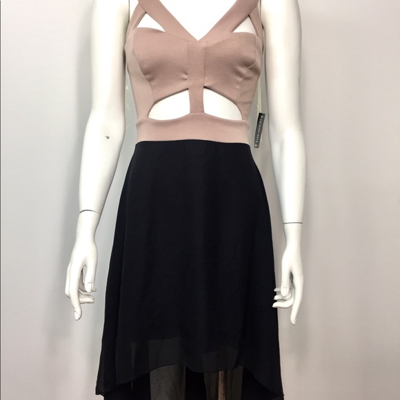 Fashion Nova Beige Party Dance Dress Small NWT $28 - Picture 2 of 8